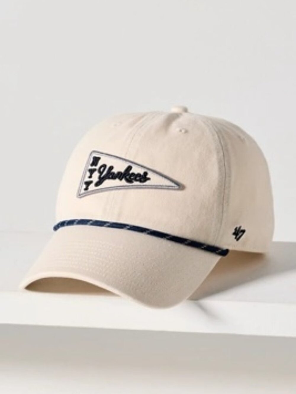 [NWT] Anthropologie '47 New York Yankees Pennant Cord Baseball Cap